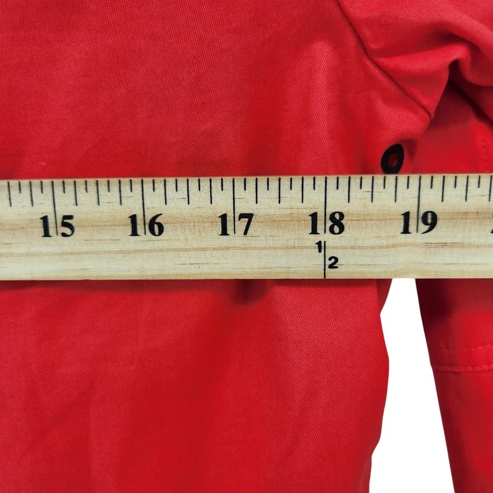 Nike 6.0 Lightweight Jacket Small Full Zip Cargo Pockets Red Orange Gorpcore‎